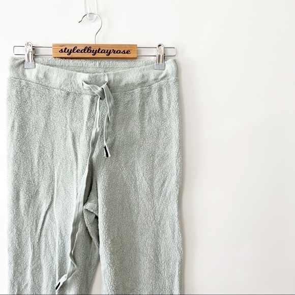 NWT Anthropologie Stateside Tawny Sherpa Fleece Joggers - Picture 5 of 13